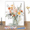 MEIYUDA Peinture par Numero Adulte Fleur Aquarelle, Diy Peinture Acrylique pour Adultes Débutants Facile sur Toile Avec Peintures et Pinceaux Decoration Maison Cadeau 30x40cm(sans Cadre)