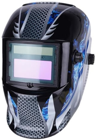 Capuchas para soldar con pantalla grande - Máscara para soldar con pantalla grande | Máscaras para soldar eléctricas con oscurecimiento automático, casco de seguridad para soldar para una protección m