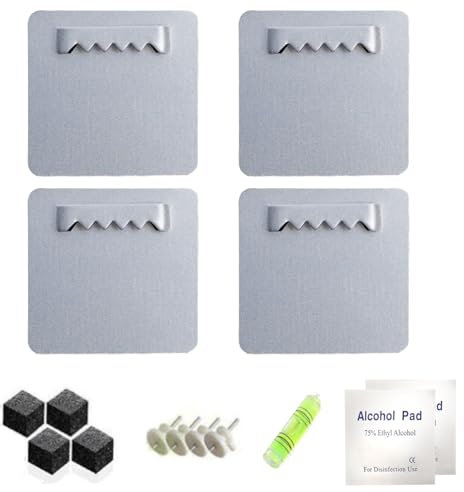 4 Stück bilderhaken,bildaufhänger,Bilderhaken Ohne Bohren,Bilderhaken Selbstklebend, Bilder Aufhängen Ohne Bohren,für Schwere Bilder Spiegelhalterung,Wand Acrylglas Aufhängung,Alu-Verbundplatten