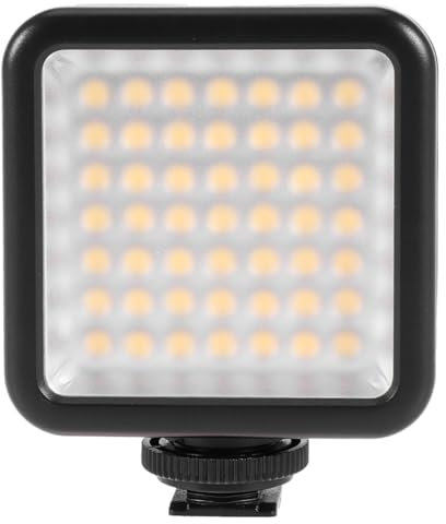 Mikikit Kamera Fülllicht Für DSLR Camcorder Tragbares Videolicht Für Hochzeiten Interviews Makrofotografie Ohne Batterie Stabil Einfach Zu Verwenden