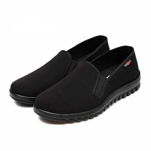 Yummsion Zapatillas Chinas Kung Fu Lona Artes Marciales,Artes Marciales Zapatos,Kung Fu Tai Chi Zapatos Artes Marciales,Tradicional Hecho a Mano,para Artes Marciales,Tai Chi,Wing Chun,Negro