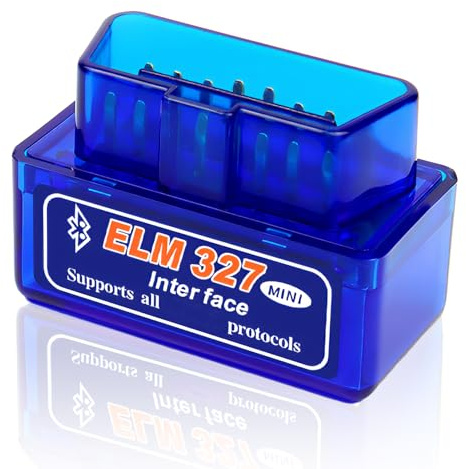 suuosl Auto Diagnosewerkzeug OBD2, OBD2 Bluetooth, OBD2 Multimarken-Autodiagnose, OBD-II Motordiagnose-Systemwerkzeuge, für iOS, Android und Windows
