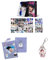 SKZ Merch 60 Stück persönliche Fotokarten 32 Stück Aufkleber SKZoo Album Binder Halter Buch Schlüsselanhänger 'STAY' Schlüsselanhänger (Wolf Chan)