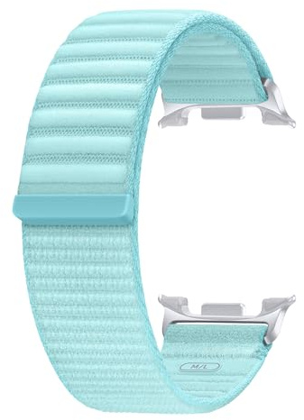 Samsung Fabric Band (S/M) ET-SVL32 für die Galaxy Watch8 | Watch8 Classic, Uhrenarmband, Original Zubehör, Stoffband, Klettverschluss, flexible Armbandlänge, Mint