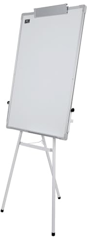 Whiteboard, magnetisch, auf Fuß, höhenverstellbar, tragbar, leicht, trocken abwischbar, für Büro, Schule, Zuhause (weiß, 70 x 100 cm)