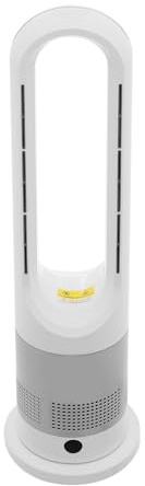 ieLsngai Ventilatore a torre senza pale, ventilatore con funzione freddo e caldo, oscillazione a 80°, timer 9H, ventilatore a 8 livelli con telecomando, ventilatore silenzioso con indicatore LED