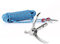 Grappling Haken mit 3 Klettern Folding Sägezahn Klauen Karabiner und 10 m Kletterseil mit 2 Pcs Karabiner für Klettern, Wandern, oder Baum Leib Outdoor Sport Klettern Überlebens Tool