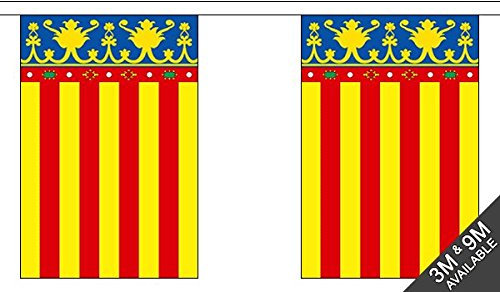The Flag Wholesaler Valencia Piccolo Bunting 3 m