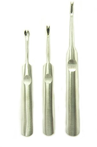 HAND® Set of 3 Stainless Steel Cuticle Trimmers - 3 Different Trimmer Head Designs