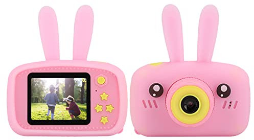 Cute Rabbit Shaped Kid Camera, 12MP 2inch HD Colorful Screen Digital Children Camera Gift for Girls