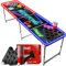 Offizieller Spotlightholes Beer Pong Tisch mit Löchern Set | 1 Glow Beer Pong Tisch + 2 Regale + 22 rote Becher + 4 Bälle | Kompletter Satz | Offizieller Tisch | Trinkset | OriginalCup®