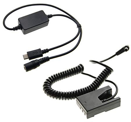 Ex-Pro On-The-Move USB-C PD System, USB-C to DC Coupler Cable Converter Adapter with Ex-Pro EP-5 EN-EL9 Battery Coupler, for Nikon D40, D40x, D60, D3000, D5000