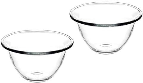 Borcam Glasschale 17cm - 2er Set - aus hitzebeständigem Glas