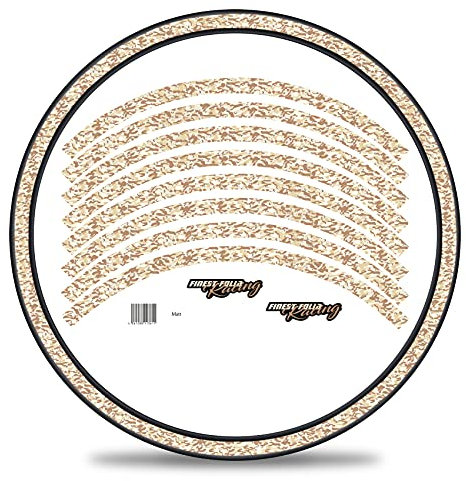 16-teiliges Set Felgenrandaufkleber Sticker für Fahrrad Felgen im Camouflage Design Komplett Set für 27 29 für Ebike Rennrad Mountainbike MTB Laufrad RX033 (Desert, Matt)