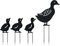 4 Stücke Ente Gartendekoration Gartenstecker, Acryl Outdoor Statue, Outdoor Decorations für Patio Yard Backyard Rasen Duck Yard Decor