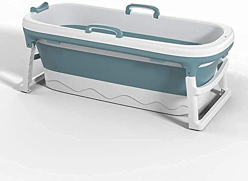 WRMIGN Faltbare Badewanne Erwachsene, Kunststoff Tragbare Mobile Badewanne Ganzkörper-Haushalt Staub- / Einweichen/Isolierung Erwachsener Verwenden