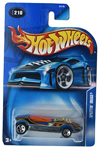 Hot Wheels Splittin Image Druckguss-Auto, Maßstab 1:64, Blau, Fantasy, tragbar, manuell, Kinder, Kinder ab 3 Jahren, Unisex