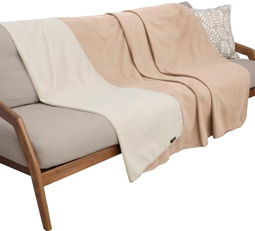 Pawsee Wasserdicht Hundedecke Katzendecken Waschbar, wasserdichte Decke für Große Hunde Sofaschutz Couch Überwurf, Flauschig Wasserdicht Liebesdecke für Schutzdecke Tagesdecke, L 203 x 152cm