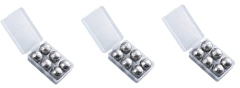 BESTonZON Kühler 3 Sätze Fußball-eis-pellets Whiskykugeln Aus Edelstahl Whisky Würfel Trockeneis Für Getränke Rostfreier Whiskeykugeln Aus Metall Mann Eiswürfel Barzubehör Rostfreier Stahl