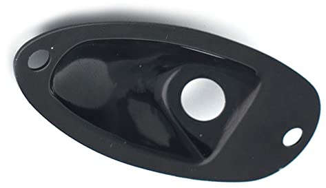 Placa de salida de barco Jack Cup Socket Guitarra Rectangular Jack Plate para Fender Stratocaster Strat Guitarra