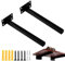 LdawyDE Equerre Etagere Murale, 2 Equerre Etagere Murale en Métal 30 cm Support Etagere Invisible 2 cm (D), Equerre Charge Lourde,Support étagère Murale