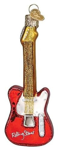 Old World Christmas The Rolling Stones Gitarre Glas Hängende Ornament