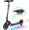 RCB Elektroroller für Kinder 6-12 Jahren, 150W Motor - Max 16Km/h - Bluetooth Lautsprecher - LED-Regenbogenlicht - Faltbarer - LED-Anzeige,E Scooter für Kinder und Jugendliche