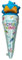 Oblique Unique® Schuleinführung Folienballon Zuckertüte oder Schulkind Luftballon Hänge Deko für Einschulung Schulanfang Schulstart Dekoration Schule Ballon (Zuckertüte - Endlich Schulkind)