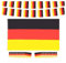 Funnlot Deutschland Flagge 90x150 cm, Deutschland Fanartikel für EM 2024 Deko, Deutschland Fahnen mit 13m Deutschland Fahnenkette und 20 stück Klein Deutsch Flagge für EM 2024 Olympic Party Dekoration