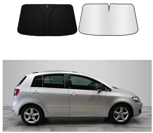 DDHHBH Parasol Coche Delantero para Volkswagen Golf Plus,Parasol para Coche Interior Plegable Parabrisas Ventanas Sunguard Bebe Paraguas Persiana con Anti UV Rayos Accesorios Coche