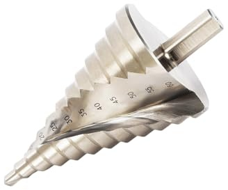 ROGONPDK HSS Stufenbohrer 6-60mm HSS Titan Konusbohrer für Eisenplatte Pvc-platte Dämmplatte Schnellarbeitsstahl Stufenbohrer