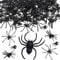 ALEGRE 122 Stück Spinne Halloween Deko, 4 Größen Spinnen Deko, Groß Realistische Spinne Streudeko, Spinnen Plastik,Plastikspinne Prank Artikel,Schwarze Spinnen Tischdeko,Gruselig Halloween Gummispinne