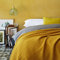 URBANARA Anadia Tagesdecke 220x240 cm I 100% Baumwolle (BCI) Made in Portugal Weich & Atmungsaktiv I Sofa & Bett-Überwurf Couchdecke Wohndecke Kuscheldecke Plaid Bedspread Oeko Tex 100 I Senfgelb
