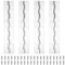 PATIKIL 6x1.2 Inch Piano Hinge,4 Pcs 304 Stainless Steel Continuous Hinge with Holes for Piano Gate Door Wooden Storage Box Cabinet Boat,Silver