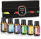 Ätherische Öle Set für Diffuser, 6 x 10ML Aromatherapie Duftöle - 100% Naturreine Öle für Zuhause, Massage & SPA,Rose, Lavendel, Freesien, Deep Sea, Vanille, Sandelholz