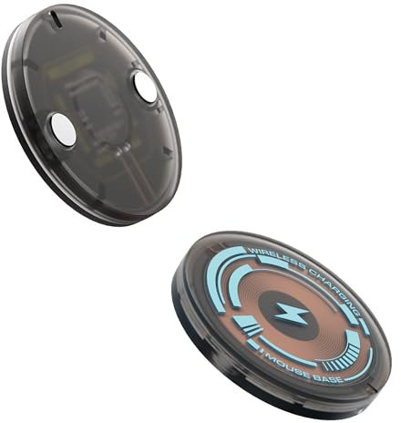 Caricatore Qi Wireless Mouse per LOGITECH G PRO X Superlight 2/Superlight/G502 X Plus, Base Ricarica Gaming Mouse con Modulo Magnetico, Protezione Batteria (Thunder, nur Modul)