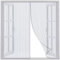 Zanzariera Magnetica Porta Finestra, Tendina Magnetica, Mantiene Stanza Traspirante Porte per Balconi, Portefinestre,Bianco,150x150cm