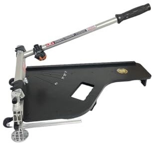 Laminate Floor Cutter, 13” Vinyl Floor Cutter with Wheels – Easy Angle & Length Cutting, Flooring Tools - Cuts Laminate Floor, Engineered Wood, LVP, LVT, VCT, SPC, WPC, HSS Blade/LED Light