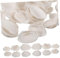 GLEAVI 1 Muschel DIY Dekoration Bastelmaterial selber Machen Schalen für das Handwerk Dekorationen aus natürlichen Muscheln Muscheldekor selber Machen Muscheln selber basteln Hülse Weiß