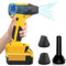 Kabelloser Laubbläser für Dewalt 20 V Akku, 130.000 U/min, 4 Geschwindigkeiten, kompakter Turbo-Jet-Gebläse für Garten, Rasen, Schnee, Laub, Grilltastatur (ohne Batterie)