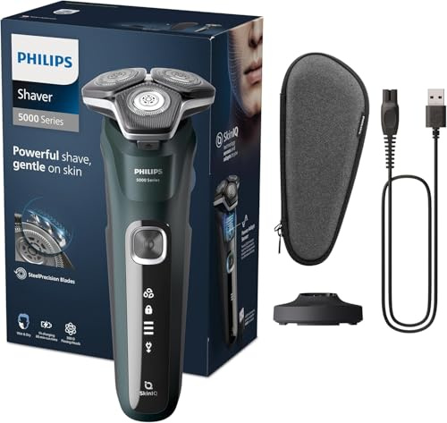 Philips Shaver Series 5000 - (Model S5884/35) Wet & Dry Electric Men's Shaver, Electric Razor for Men with Charging Stand and Travel Case