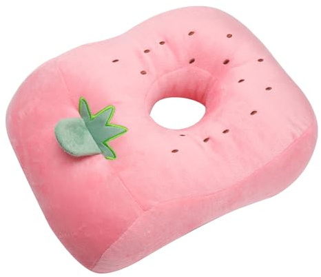 Piercing Kissen Donut Kissen mit Loch Ergonomisches Nackenkissen rosa für Seitenschläfer, Mittagsschlaf, Reisen, Büro, Flugzeug Weiches süßes Piercingkissen mit Ohrloch für Damen, Kinder, Mädchen