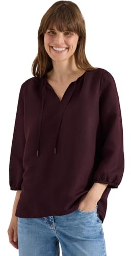 Cecil Damen Tunika mit Split Neck aus Leinenmix