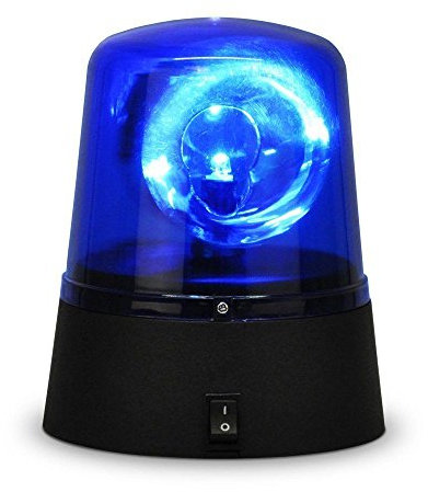 Lampe LED bleue rotative Ardisle style sirène de voiture de police pour fête ou concert