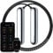 [Tangram Factory] Smart Rope - LED embedded Skipping Rope - See you fitness data in MID-AIR (Chrome, Small)