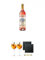 Lillet Rose Weinaperitif Frankreich 0,75 Liter + Scavi & Ray Wein Glas 2 Stück + Schiefer Glasuntersetzer eckig ca. 9,5 cm Ø 2 Stück