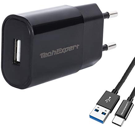 Kit de Charge Compatible avec Les tablettes Samsung Tab S3 Tab S4 et Tous modèles avec Port USB Type C Noir