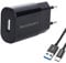 Kit de Charge Compatible avec Les tablettes Samsung Tab S3 Tab S4 et Tous modèles avec Port USB Type C Noir