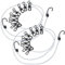 PEARL Camping Wäscheleine: 2er-Set flexible Wäscheleinen mit 8 beschichteten Klammern, 170-120 cm (ausziehbare Wäscheleine, Camping mit Klammern, Wäscheklammern)