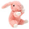 Mollis Kuscheltier - Kuschelhase - 16 cm - Plüschtier-Hase - Kinder-Kuscheltier - weiches Stofftier für Kinder und Babys (Pink)